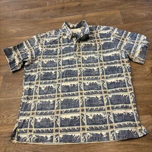 Reyn Spooner x Dietrich Varez Hawaiian Shirt Vintage Cars & Surf Aloha XXL